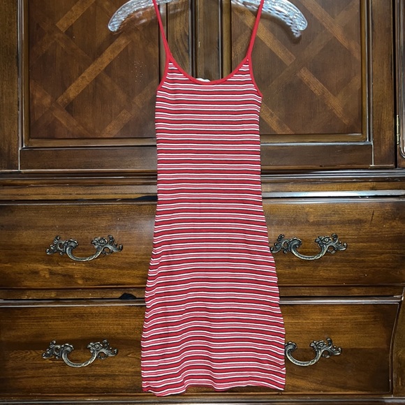 Brandy Melville Red Striped Dress - Picture 3 of 3